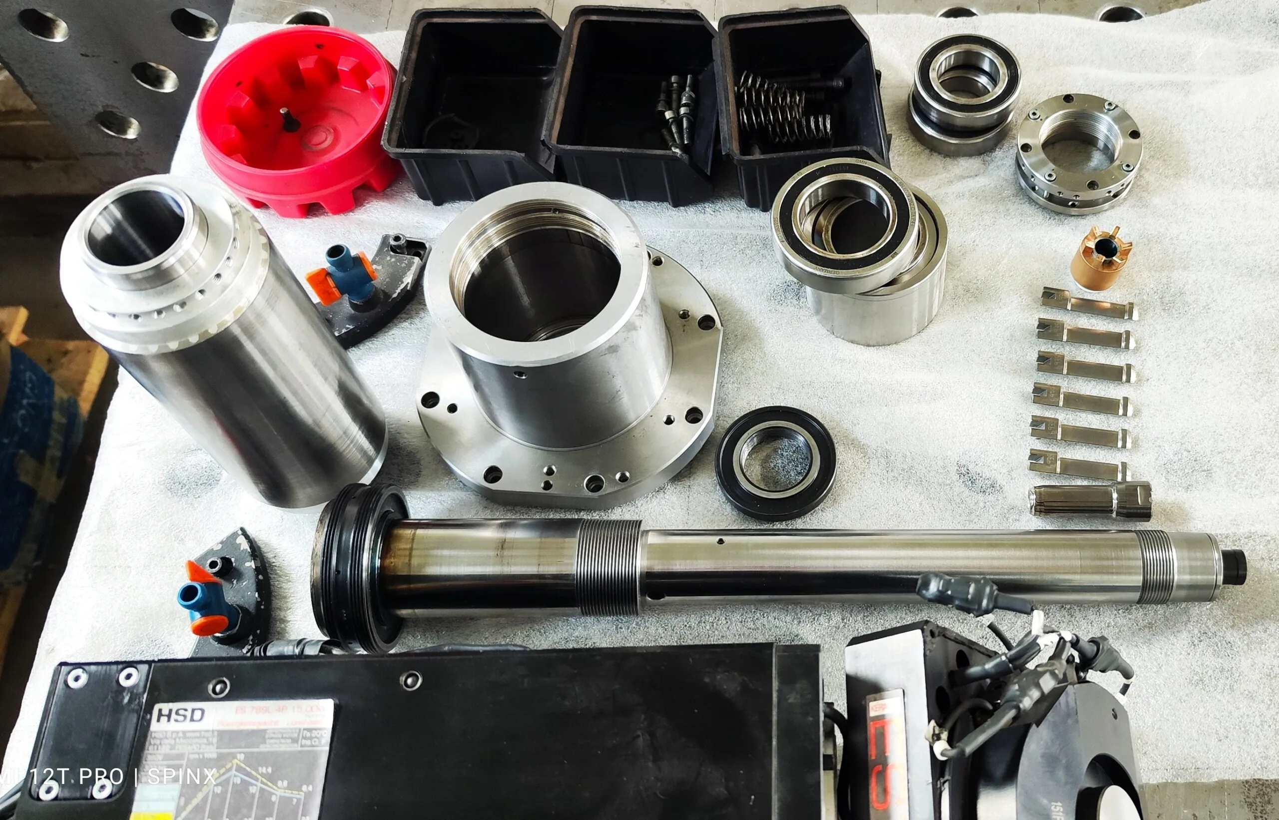 Regeneracja elektrowrzeciona ES789 – serwis wrzeciona CNC